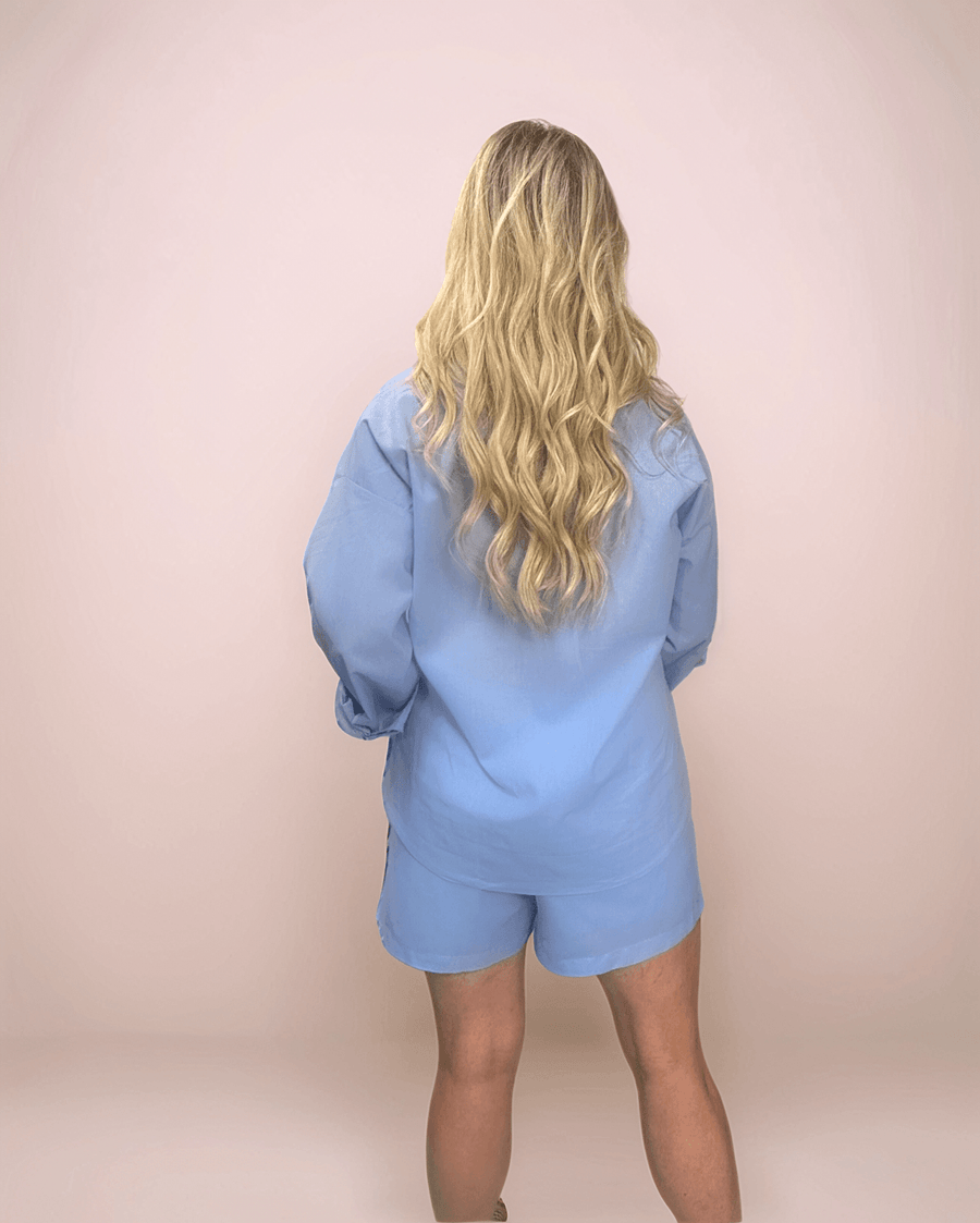Button Down Shirt and Shorts Set - Peripety Boutique