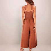 Cutout Cotton Jumpsuit - Peripety Boutique