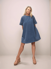 Everyday Essential Denim Dress - Peripety Boutique