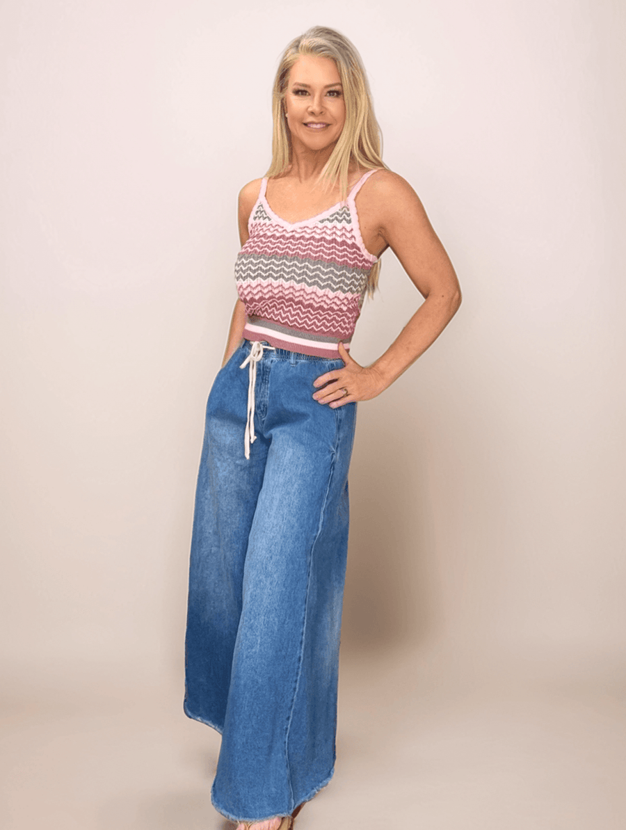 Multi Color Sweater Tank - Peripety Boutique