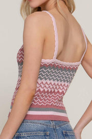 Multi Color Sweater Tank - Peripety Boutique