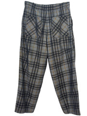 Plaid pants on a white background