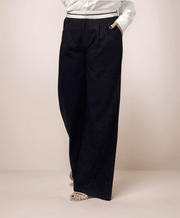 CONTRAST WAIST TROUSERS