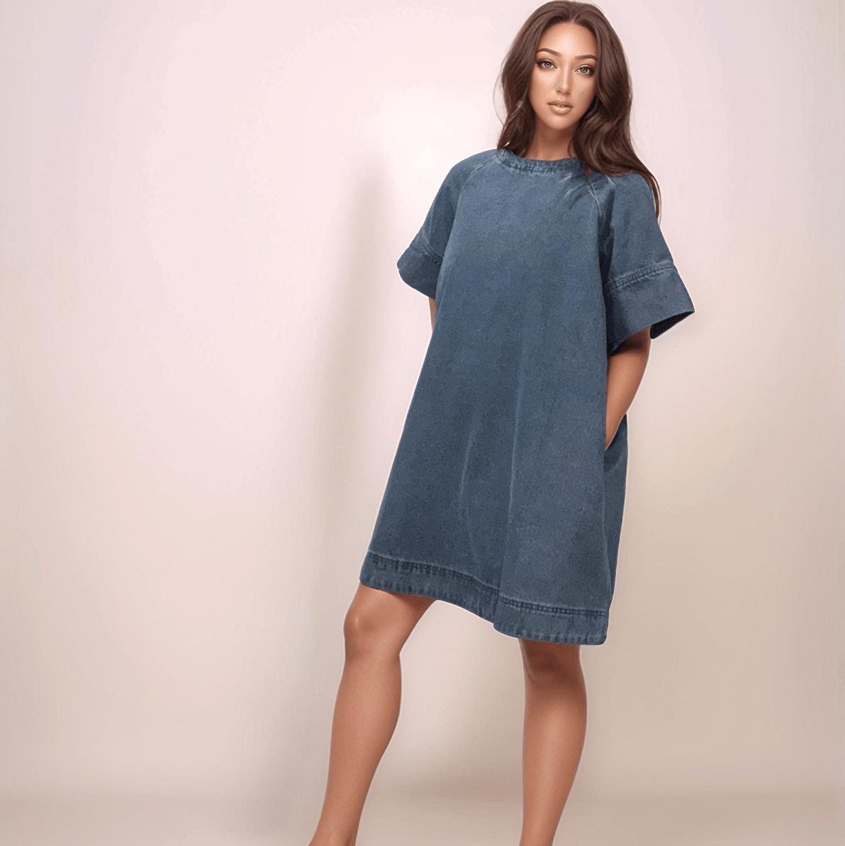 EVERYDAY ESSENTIAL DENIM DRESS