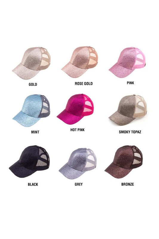 Collection of baseball caps in various colors on a white background