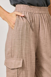 Leg Shirring Detail Jogger Pants - Peripety Boutique