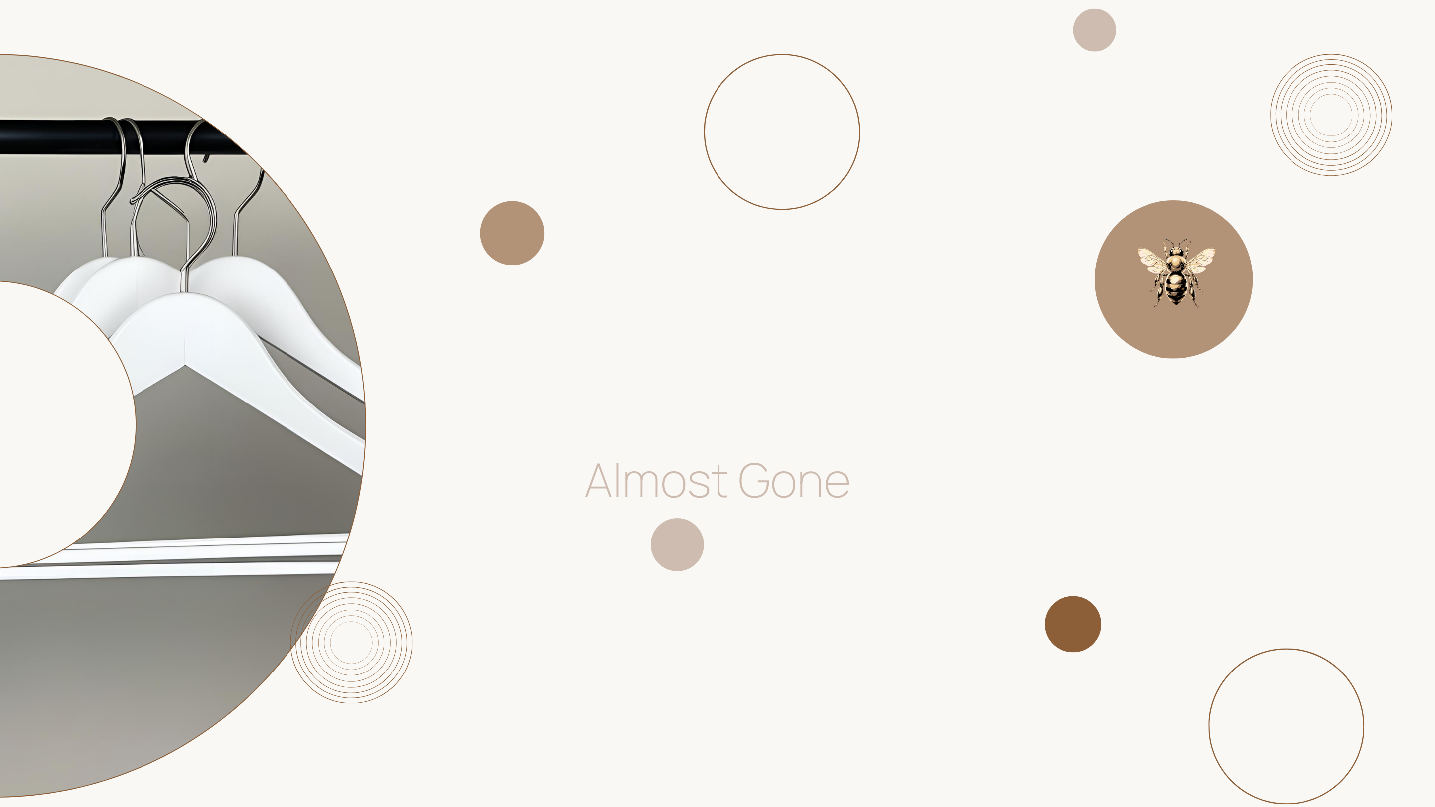 a collection header for sale items at Peripety Boutique